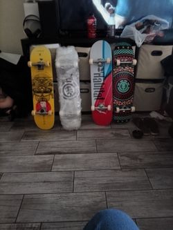 New skateboard board s ones yellow worth lots others are new and stuff