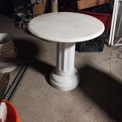 Porcelain And Marble Table