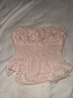 Light pink flowery flowy top