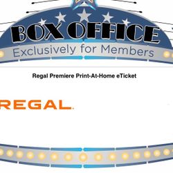 6 Regal Movie e-Tickets