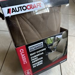 Car and SUV Seat Cover Tan Faux Leather