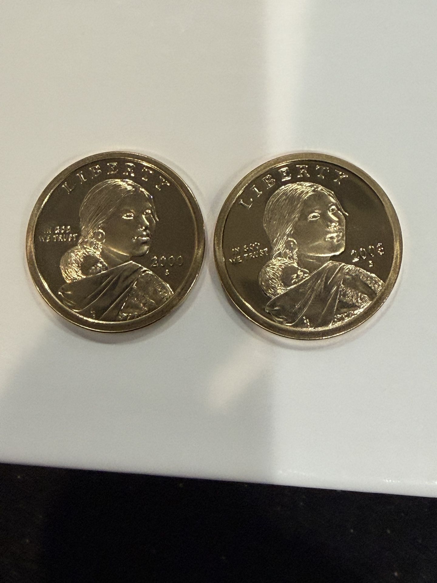 2000 And 2003 S Gem Proof Native American Dollars In Mint Condition 256