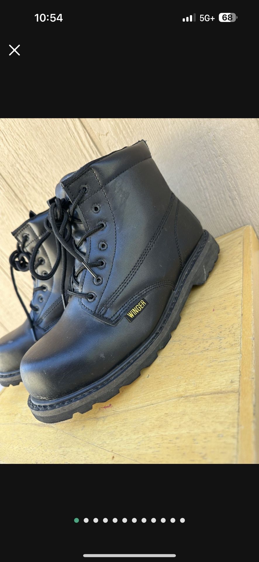Unisex Black Winger Work Boots ES726PCN Men’s 10 Women’s 12 Composite Leather