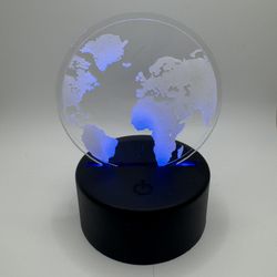 LED multi-colored Light Display - World Globe design