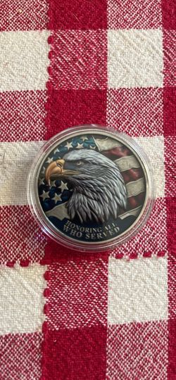 Honoring All Who Served Military Challenge Coin