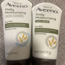 Aveeno Facial Moisturizer And Cleanser