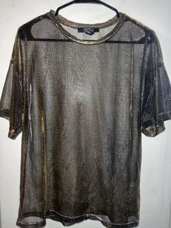 Rave Metallic Mesh Cover Up