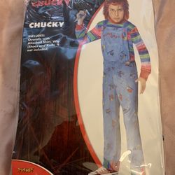 Kids Chucky Halloween Costume With Wig