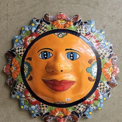 Talavera Large Sun Wall Decoration. (Clay Pots, Planters, Plants) $65 cada una