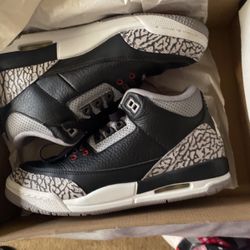 Jordan 3 Black Cement Size 6Y