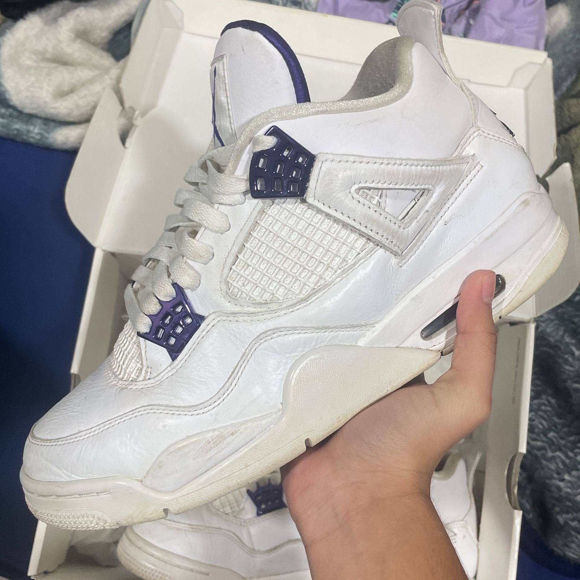 Jordan 4s Metallic Purple
