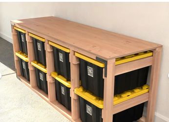 Table Top Storage Tote Rack