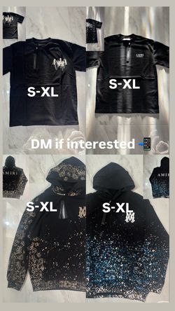 Amiri hoodie and shirts