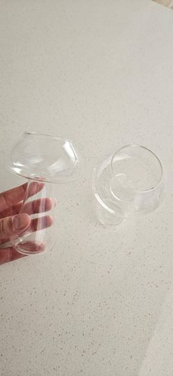 Mushroom glass cups