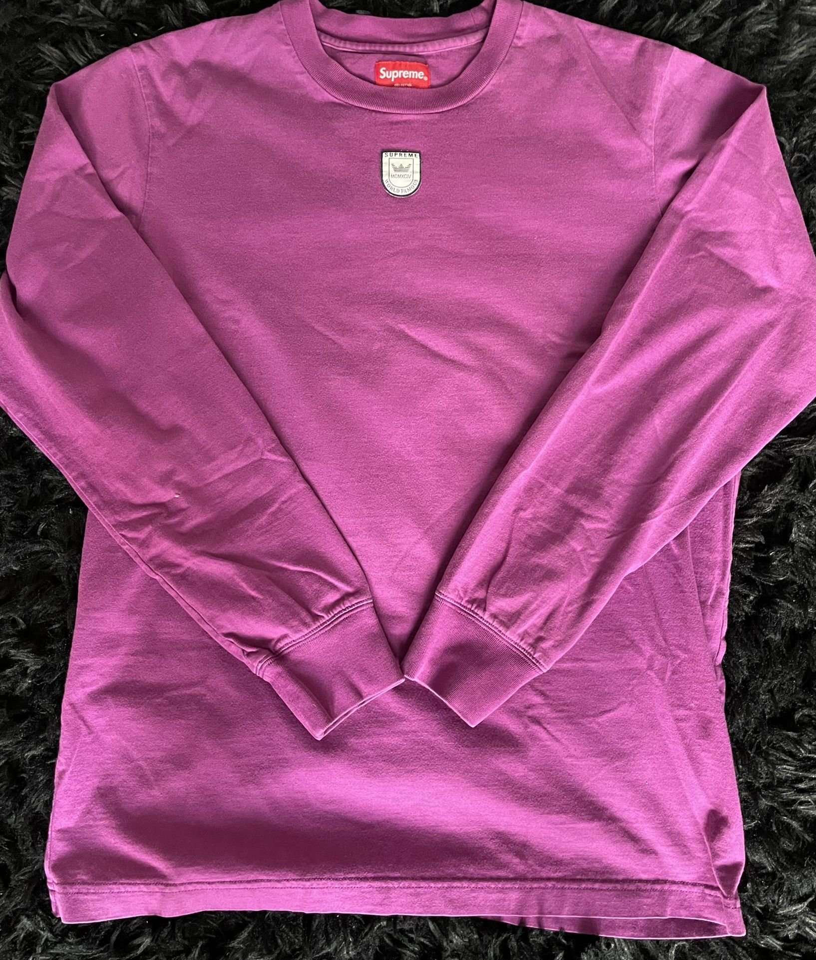 Supreme World Famous Long Sleeve Soccer Shirt | Men Medium