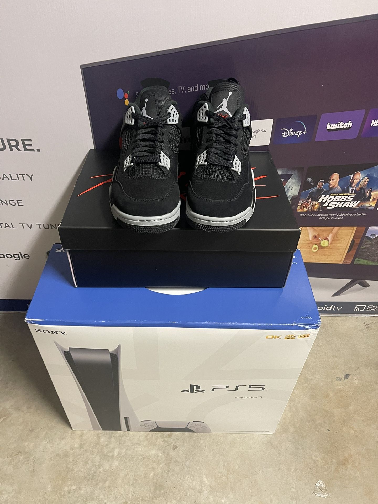 Jordan 4 Black Canvas