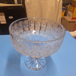 PRESSED GLASS COMPOTE