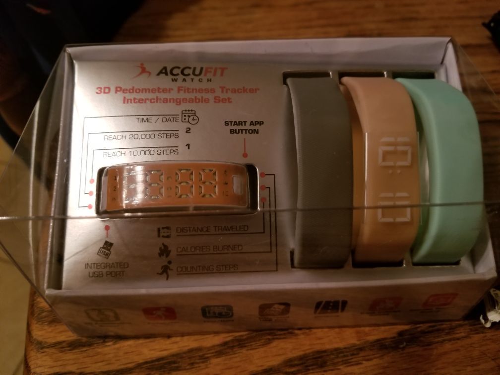 Accufit 3d pedometer,Fitness Tracker Watch