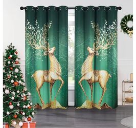 Tony's collection St Patricks Day Blackout Curtains 95 Inches for Sliding Glass Door, Printed Reducing Heat and Cold Block Curtain Panels for Room Dec