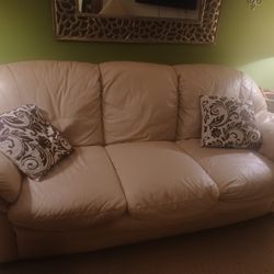 3 Siter Lather Sofa 