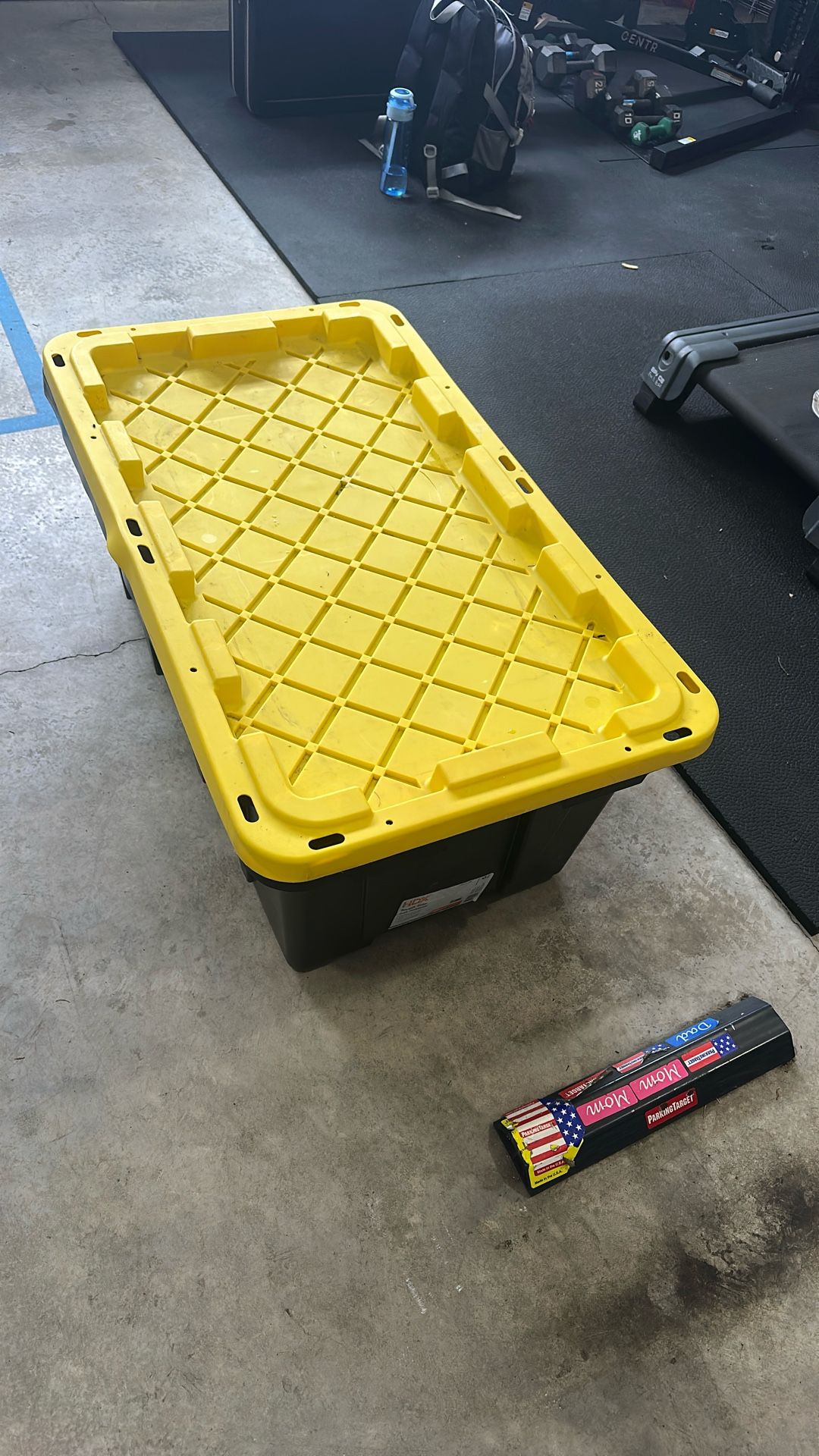 38 Gal yellow Lid Tote