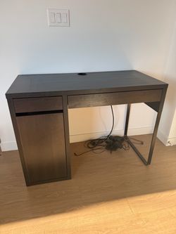Black/Brown IKEA Desk