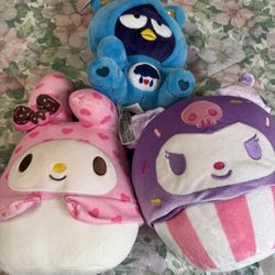 sanrio plushies
