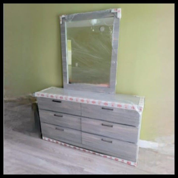 NEW DOUBLE DRESSER WITH MIRROR 🛠️ ASSEMBLED