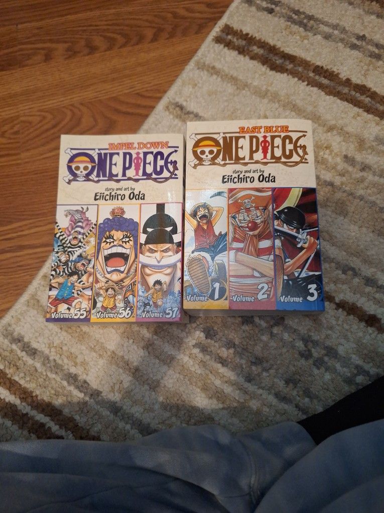 One Piece Vol. 1,2,3,55,56,57,