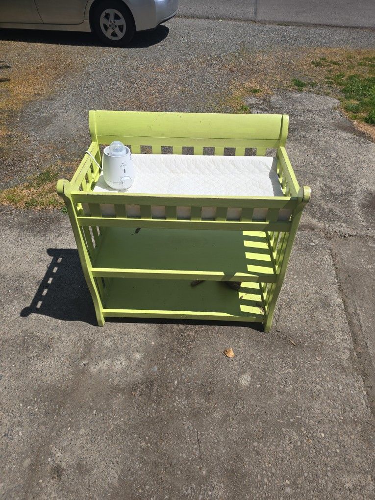Free Changing Table And Bottle Warmer