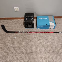Hockey Combo Stick+Helmet+Skates