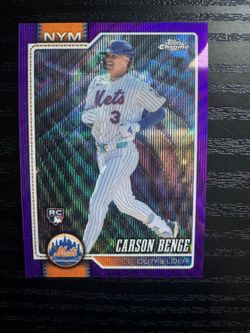 2026 Topps Chrome Carson Benge Purple Wave Refractor RC /75