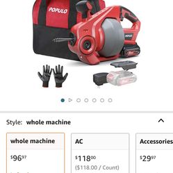 Populo 25ft Drain Cleaner 