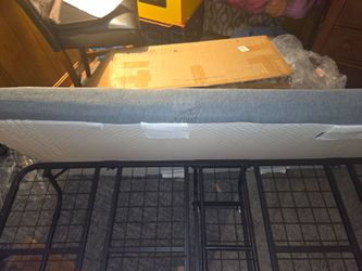Folding Bed Frame with Mattress