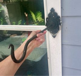 Iron plant hook