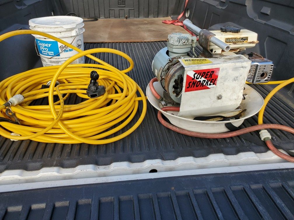 Super Snorkel, diving compressor w honda 2.5 gas engine