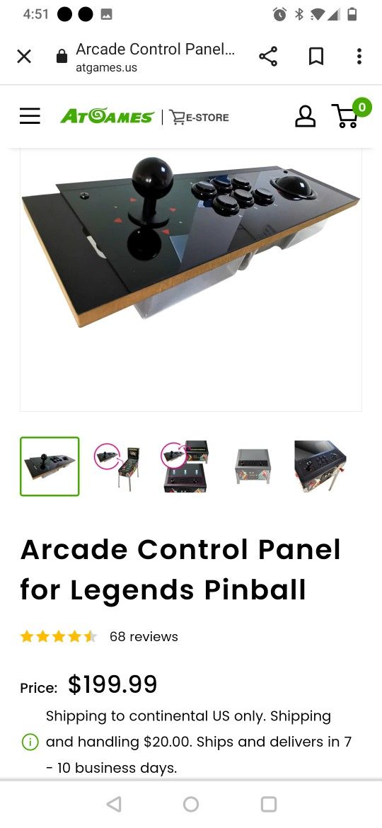 AtGames Legends Virtual Pinball with BitPixel HV LED Marquee & Arcade