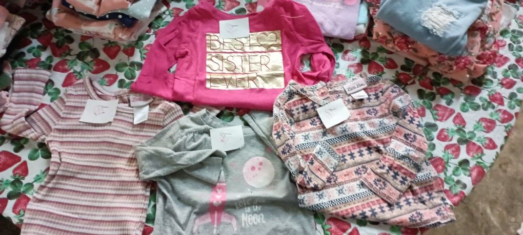 Baby Girl Shirts And Onesies 6-18 Month