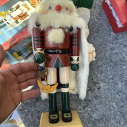 Vintage Kurt S. Adler Christmas Wooden Nutcracker 15" Tall