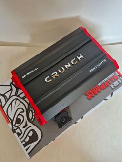 CRUNCH 3500 WATTS MONOBLOCK 1 OHM STABLE BUILT IN CROSSOVER WITH BASS CONTROL CAR AMPLIFIER