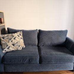 Blue Couch with Pull out bed
