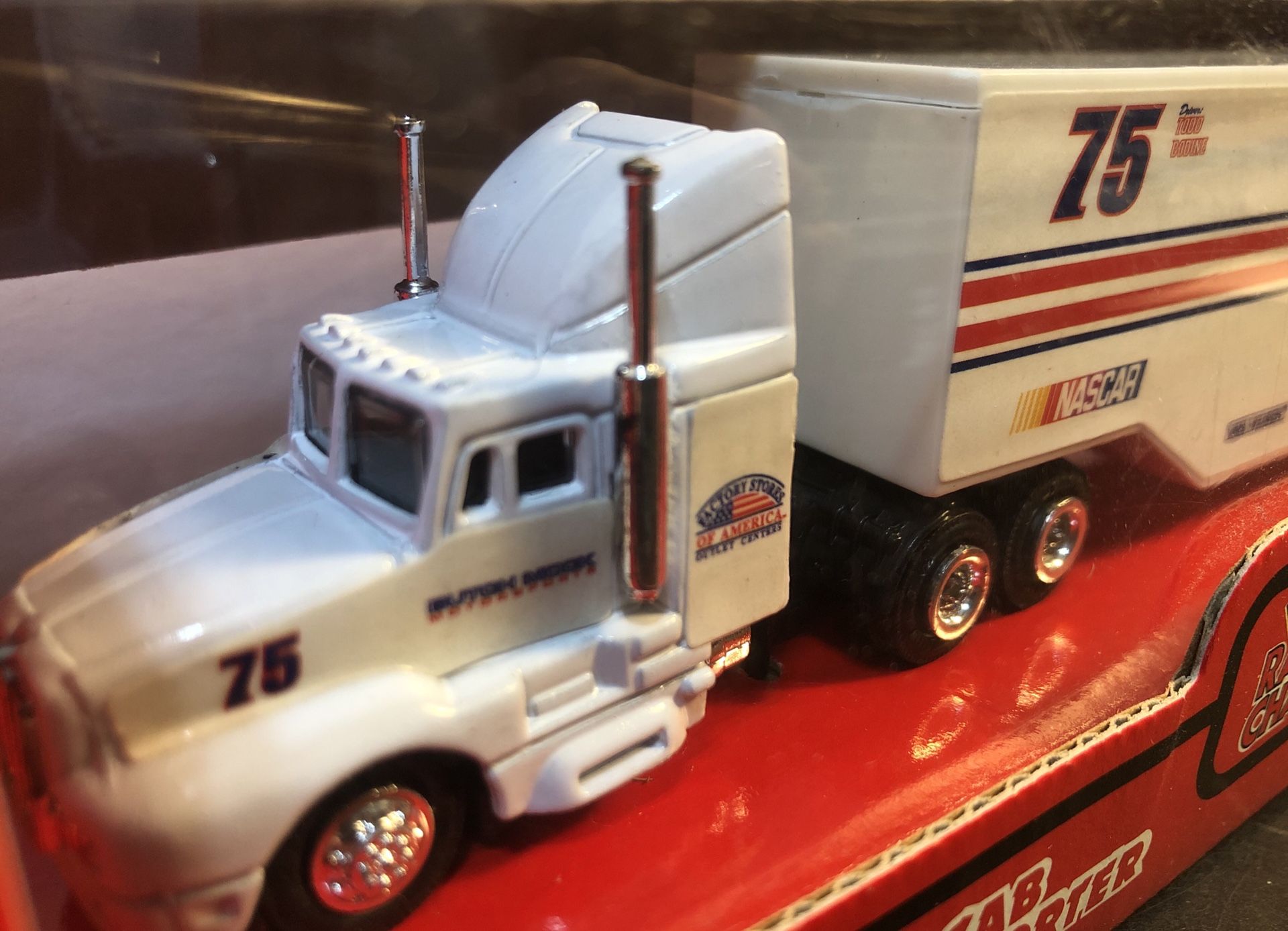 NASCAR Rare Todd Bodine Racing Team 1/87 Scale Diecast Transporter 1994 Edition