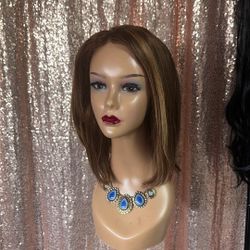 Beautiful Human Hair Highlights Short Length 