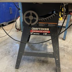 Craftsmen 10” Table Saw, 350.00