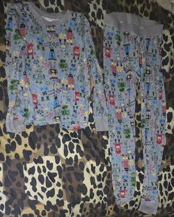Young boys pajama set size 10 long sleeve