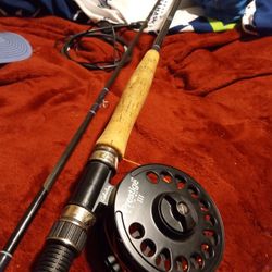 Vintage 9Ft Loomis Composites Inc Fly Rod And Cabbellas Prestige 3 Plus Reel Mint 150 Cash