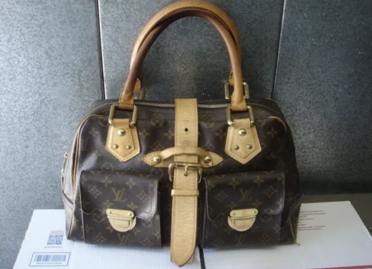 Authentic Louis Vuitton Monogram Manhattan GM Hand Bag