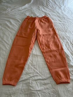 Nike Solo Swoosh Heavyweight Fleece Pants Men's S Apricot DX1364-844 NWT