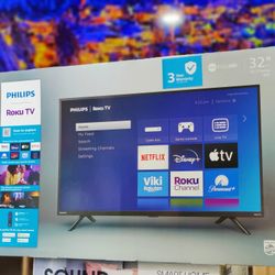 New** 📺 Philips 32" Class 1080p FHD Roku Smart LED TV (32PFL6573/F7)

