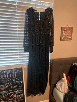 Baltic Born black and gold sparkle dress